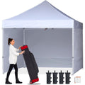 abccanopy faltpavillon 3x3 wasserdicht mit seitenteilen uvweiss